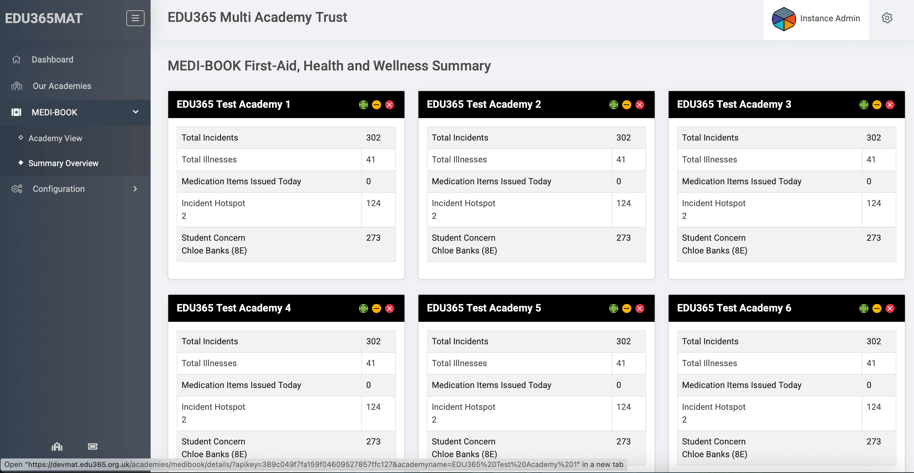 MEDI-BOOK Multi Academy Trust Module